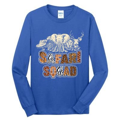 Cool Safari Squad African Family Summer Vacation Gift Tall Long Sleeve T-Shirt