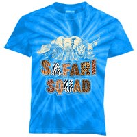 Cool Safari Squad African Family Summer Vacation Gift Kids Tie-Dye T-Shirt