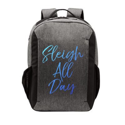 Cute Snow Sledding Quote Winter Sleigh All Day Gift Vector Backpack