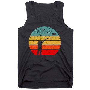 Clay Skeet Shooting Trap Shooting Retro Tank Top