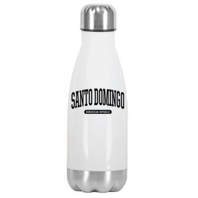 College Style Santo Domingo Dominican Republic Souvenir Gift Stainless Steel Insulated Water Bottle