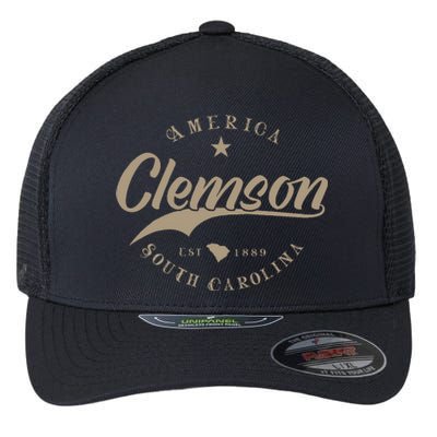 Clemson Sc South Carolina Flexfit Unipanel Trucker Cap