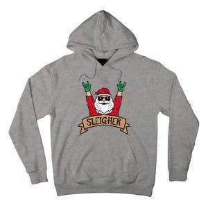 Christmas Sleigher Santa Rock Xmas Rocker Tall Hoodie