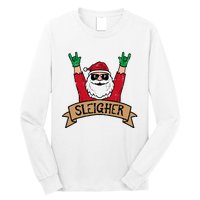 Christmas Sleigher Santa Rock Xmas Rocker Long Sleeve Shirt