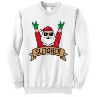 Christmas Sleigher Santa Rock Xmas Rocker Sweatshirt