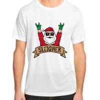 Christmas Sleigher Santa Rock Xmas Rocker Adult ChromaSoft Performance T-Shirt