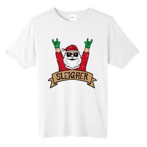 Christmas Sleigher Santa Rock Xmas Rocker Tall Fusion ChromaSoft Performance T-Shirt