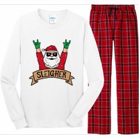 Christmas Sleigher Santa Rock Xmas Rocker Long Sleeve Pajama Set