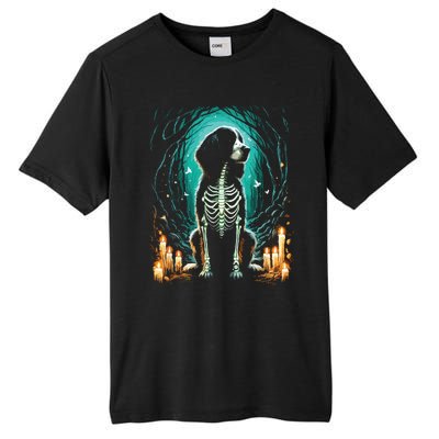 Cool Springer Spaniel Dog Skeleton Halloween Dog Mom Dad Tall Fusion ChromaSoft Performance T-Shirt