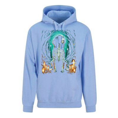 Cool Springer Spaniel Dog Skeleton Halloween Dog Mom Dad Unisex Surf Hoodie