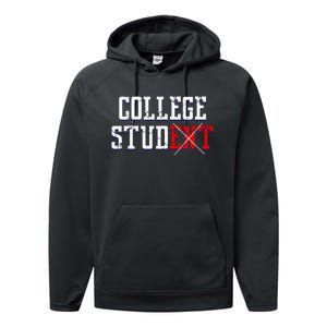 College Stud Student Funny Novelty Humor Performance Fleece Hoodie