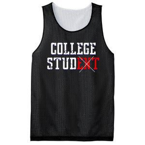 College Stud Student Funny Novelty Humor Mesh Reversible Basketball Jersey Tank