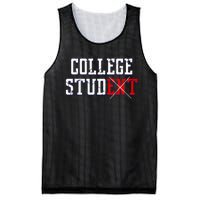 College Stud Student Funny Novelty Humor Mesh Reversible Basketball Jersey Tank