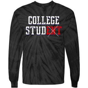 College Stud Student Funny Novelty Humor Tie-Dye Long Sleeve Shirt