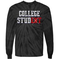 College Stud Student Funny Novelty Humor Tie-Dye Long Sleeve Shirt