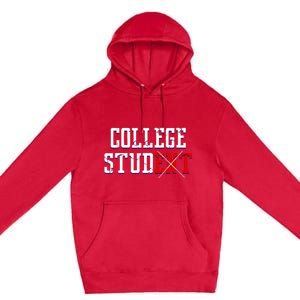 College Stud Student Funny Novelty Humor Premium Pullover Hoodie