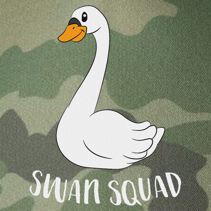 Cute Swan Squad Funny Team Swans Legacy Tie Dye Trucker Hat
