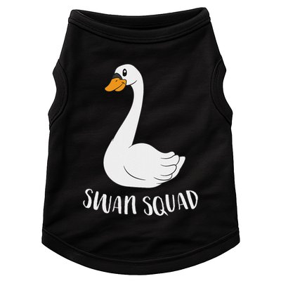 Cute Swan Squad Funny Team Swans Doggie Tank