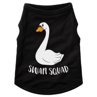 Cute Swan Squad Funny Team Swans Doggie Tank