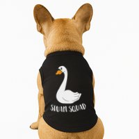 Cute Swan Squad Funny Team Swans Doggie Tank