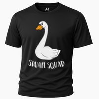 Cute Swan Squad Funny Team Swans Performance Shirt