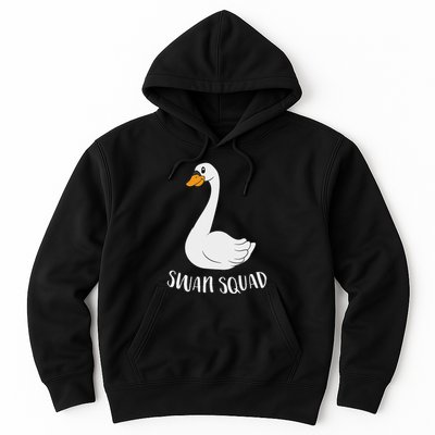 Cute Swan Squad Funny Team Swans Hoodie