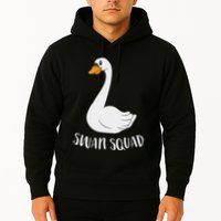 Cute Swan Squad Funny Team Swans Hoodie