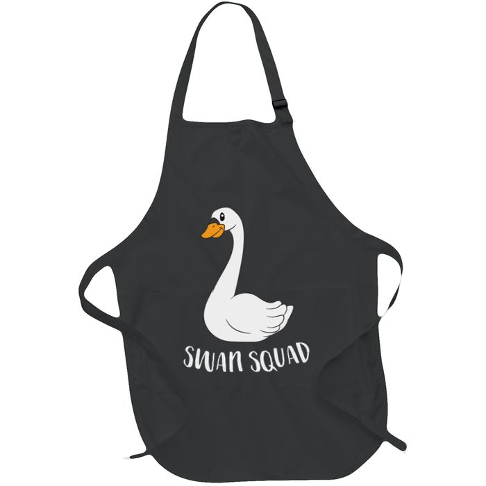 Cute Swan Squad Funny Team Swans Apron