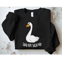 Cute Swan Squad Funny Team Swans Sweatshirt