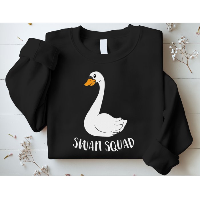 Cute Swan Squad Funny Team Swans Sweatshirt