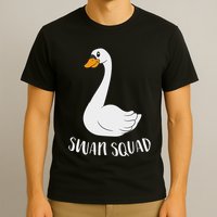 Cute Swan Squad Funny Team Swans T-Shirt