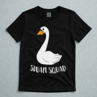 Cute Swan Squad Funny Team Swans T-Shirt