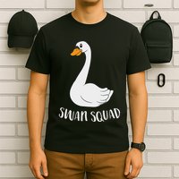 Cute Swan Squad Funny Team Swans T-Shirt