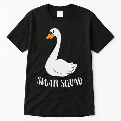 Cute Swan Squad Funny Team Swans Tall T-Shirt