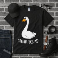 Cute Swan Squad Funny Team Swans Tall T-Shirt
