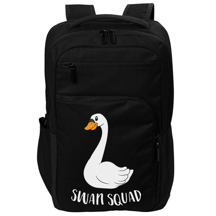 Cute Swan Squad Funny Team Swans Impact Tech Backpack