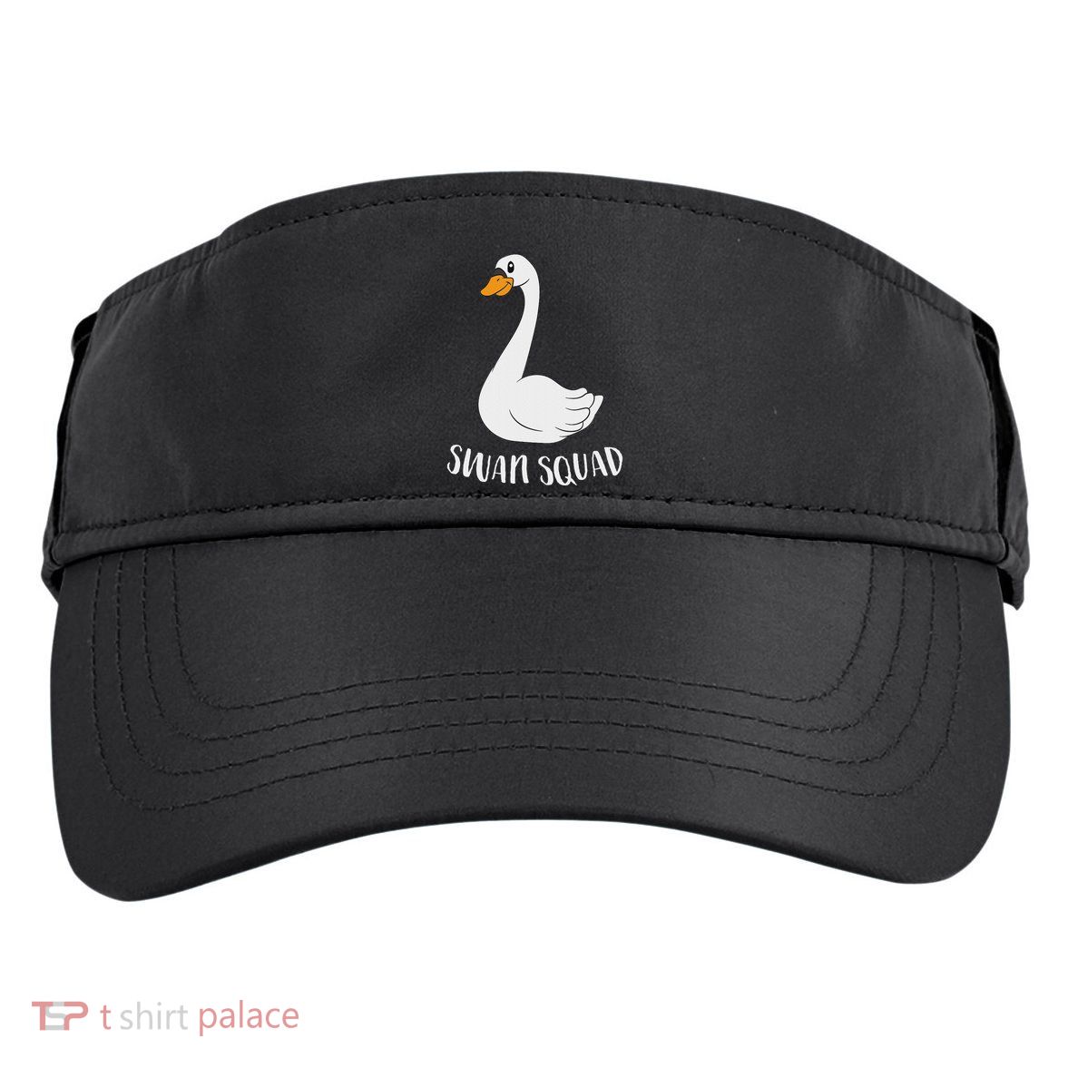 Cute Swan Squad Funny Team Swans Adult Drive Performance Visor