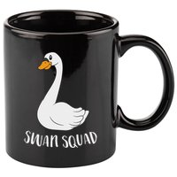 Cute Swan Squad Funny Team Swans 11oz C Handle Ceramic Mug