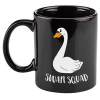 Cute Swan Squad Funny Team Swans 11oz C Handle Ceramic Mug