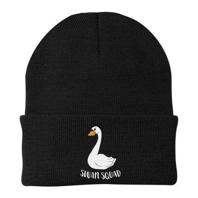 Cute Swan Squad Funny Team Swans Beanie