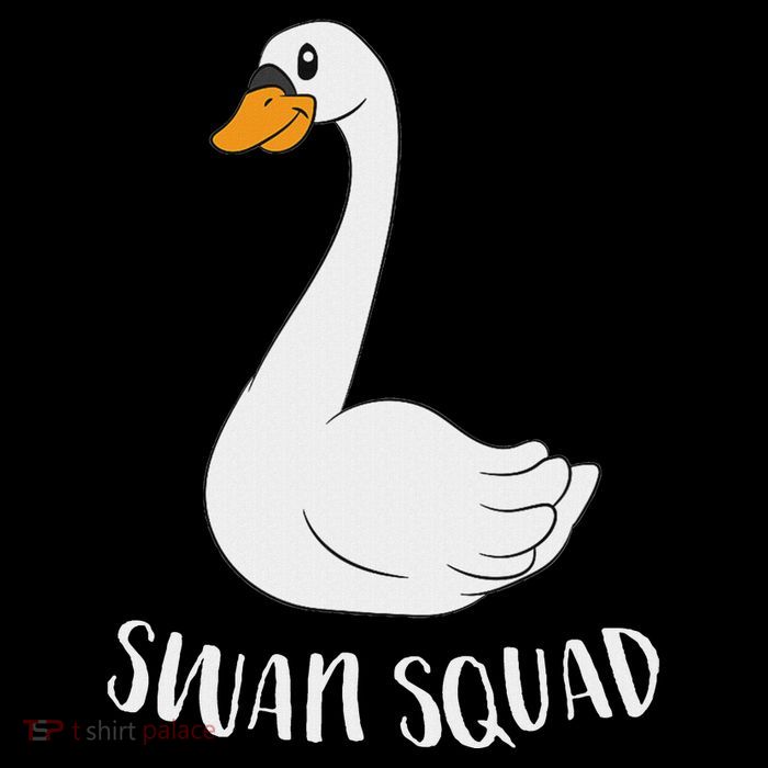 Cute Swan Squad Funny Team Swans Sustainable Beanie