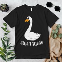 Cute Swan Squad Funny Team Swans Premium T-Shirt