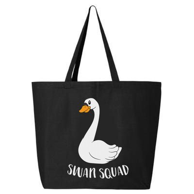 Cute Swan Squad Funny Team Swans 25L Jumbo Tote