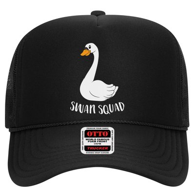 Cute Swan Squad Funny Team Swans Trucker Hat