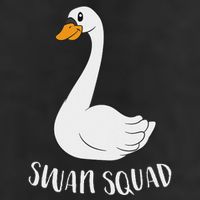 Cute Swan Squad Funny Team Swans Trucker Hat