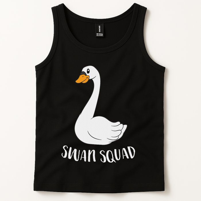 Cute Swan Squad Funny Team Swans Tank Top