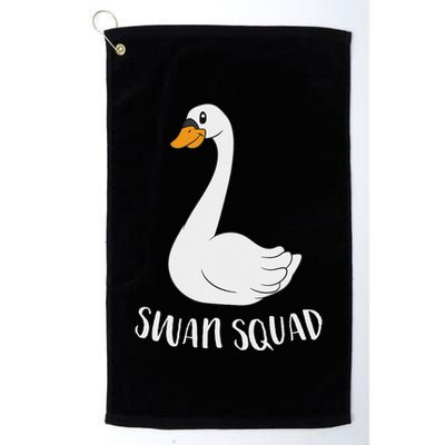 Cute Swan Squad Funny Team Swans Golf Towel