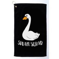 Cute Swan Squad Funny Team Swans Golf Towel