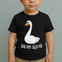 Cute Swan Squad Funny Team Swans Toddler T-Shirt