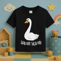 Cute Swan Squad Funny Team Swans Toddler T-Shirt